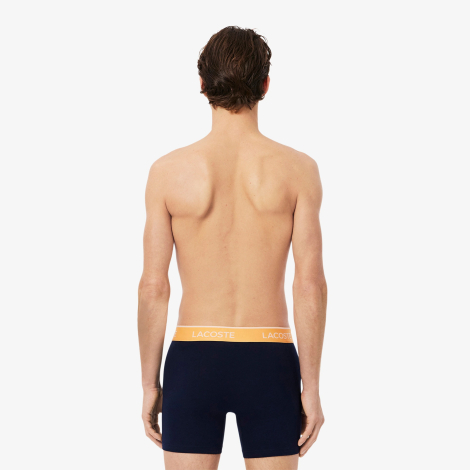 Набор фирменных мужских трусов Lacoste боксеры 1159848273 (Синий L)