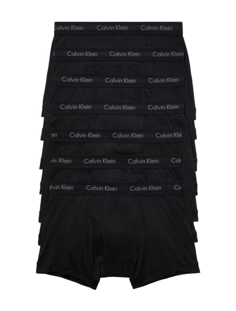 Набор мужских трусов Calvin Klein транки 7 шт 1159849323 (Черный XXL)