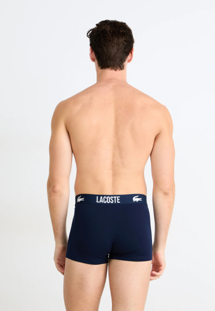 Фирменные мужские трусы транки Lacoste 1159850021 (Синий M)