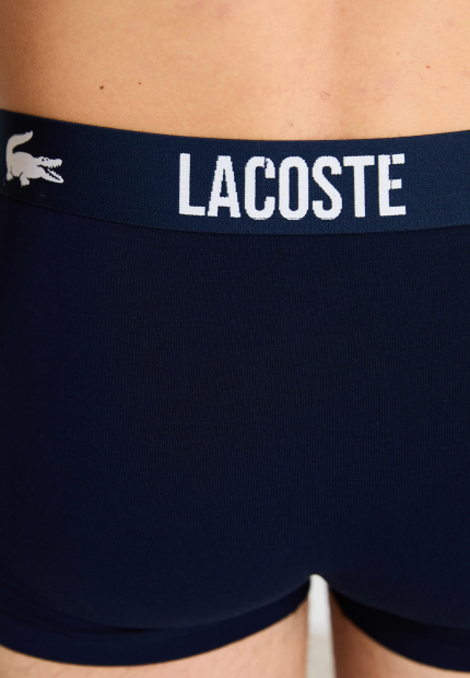 Фирменные мужские трусы транки Lacoste 1159850021 (Синий M)