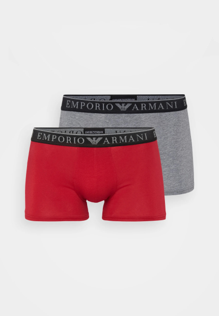 Мужские трусы транки Armani Exchange набор 1159850970 (Красный/Серый M)
