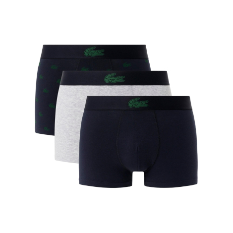 Набір чоловічих трусів Lacoste транки 1159851705 (Синій/Сірий M)
