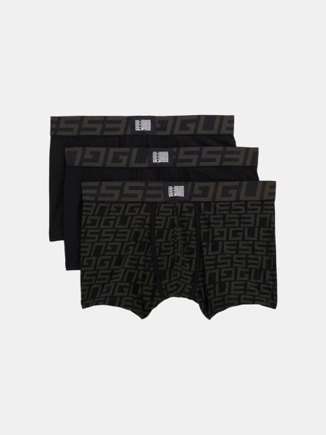 Набір чоловічих трусів Guess транки 3 шт. 1159851806 (Чорний/Сірий M)