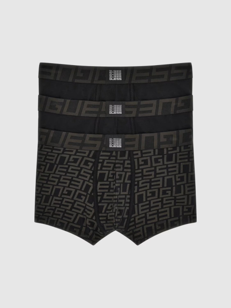 Набір чоловічих трусів Guess транки 3 шт. 1159851806 (Чорний/Сірий M)