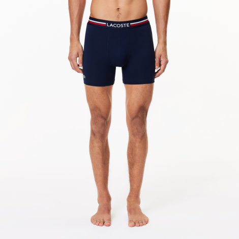 Набір фірмових чоловічих трусів Lacoste боксери 1159854579 (Синій XXL)