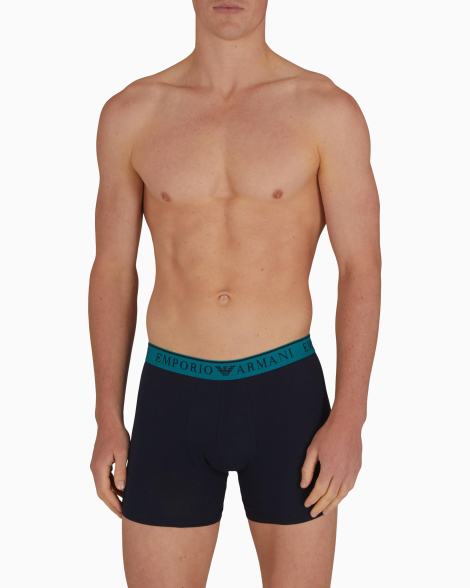 Чоловічі труси боксери Emporio Armani набір 1159854680 (Синій S)