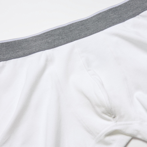 Мужские трусы-боксеры UNIQLO 1159855497 (Белый/Серый 3XL)