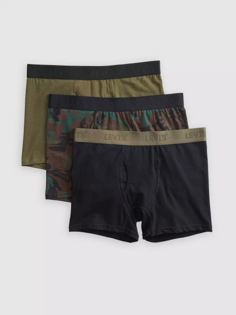 Труси чоловічі боксери Levi's набір 1159856328 (Чорний/Зелений M)