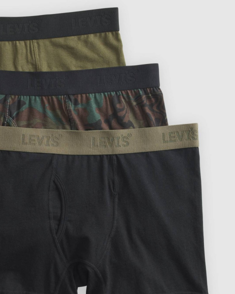 Труси чоловічі боксери Levi's набір 1159856328 (Чорний/Зелений M)