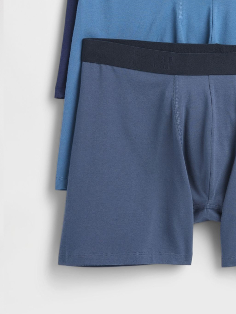 Набір чоловічих трусів GAP боксери 1159856343 (Синій/Блакитний M)