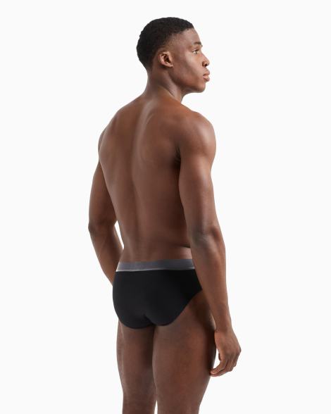 Набор мужских трусов Emporio Armani брифы 3 шт 1159856420 (Черный XXL)