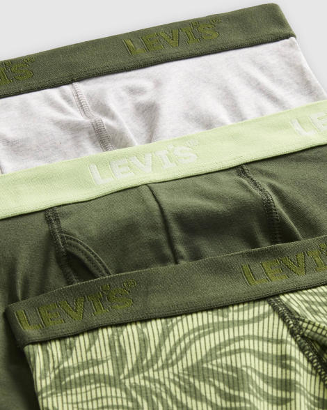 Трусы мужские боксеры Levi's набор 1159857657 (Серый/Зеленый M)