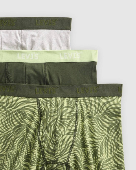Трусы мужские боксеры Levi's набор 1159857657 (Серый/Зеленый M)