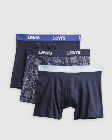 Набор мужских трусов боксеров Levi's 3 шт 1159857827 (Синий XL)