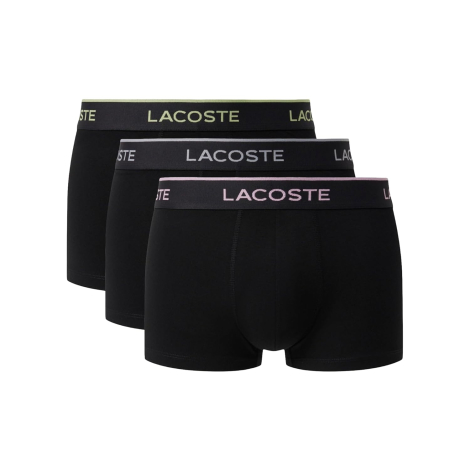 Фирменные мужские трусы транки Lacoste набор 3 шт 1159858561 (Черный XL)