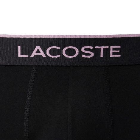 Фирменные мужские трусы транки Lacoste набор 3 шт 1159858561 (Черный XL)