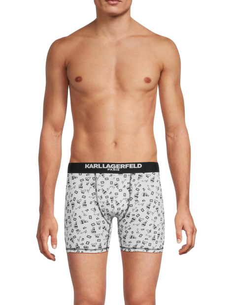 Набор мужских трусов Karl Lagerfeld Paris боксеры 3 шт 1159858580 (Разные цвета M)