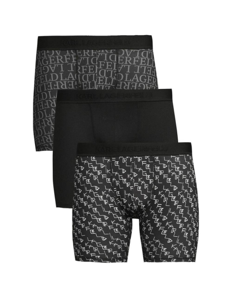 Набор мужских трусов Karl Lagerfeld Paris боксеры 3 шт 1159858587 (Черный M)