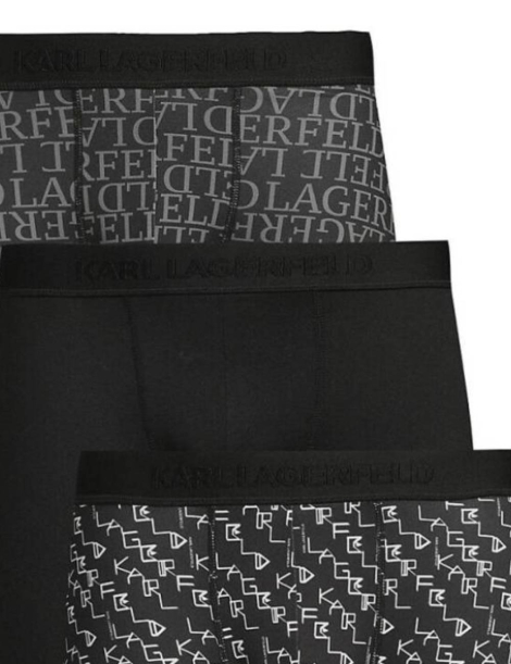 Набор мужских трусов Karl Lagerfeld Paris боксеры 3 шт 1159858587 (Черный M)