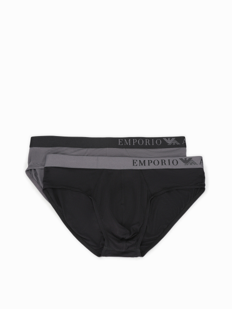 Набір чоловічих трусів Emporio Armani 2 шт 1159859534 (Чорний/Сірий XL)