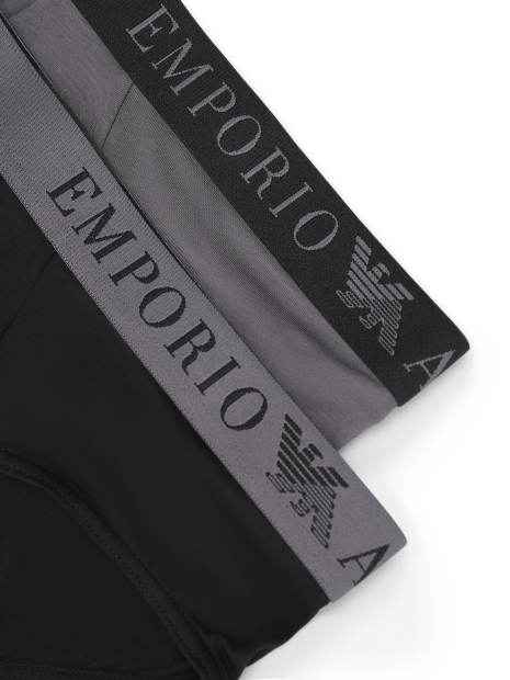 Набір чоловічих трусів Emporio Armani 2 шт 1159859534 (Чорний/Сірий XL)