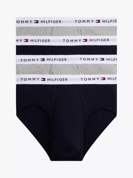 Набор мужских трусов Tommy Hilfiger брифы 4 шт 1159861035 (Синий/Серый M)