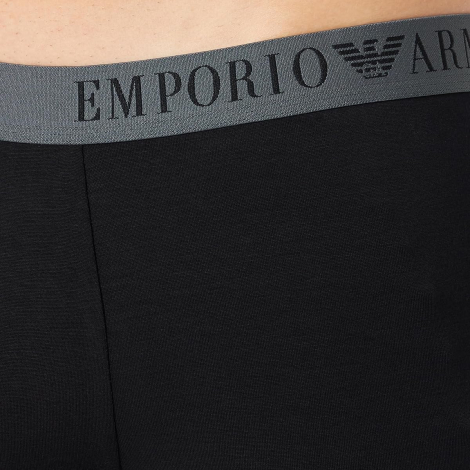 Мужские трусы транки Emporio Armani набор 2 шт 1159861050 (Черный/Серый XL)