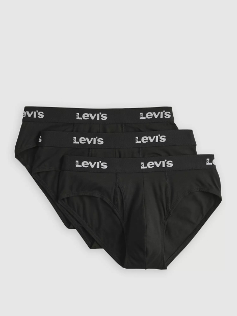 Набор мужских трусов Levi's брифы 3 шт 1159861891 (Черный XL)