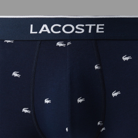Набір чоловічих трусів Lacoste транки 3 шт 1159862081 (Синій/Червоний XXL)