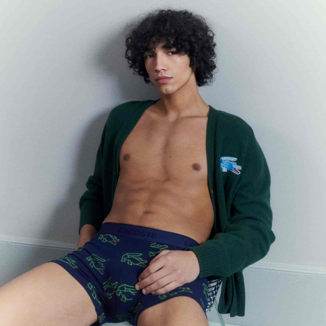 Чоловічі труси транки Lacoste 1159862444 (Синій M)