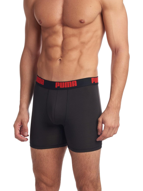 Фирменные мужские трусы боксеры PUMA набор 3 шт 1159864078 (Черный M)