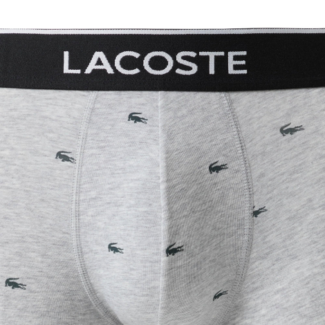 Набір чоловічих трусів Lacoste боксери 5 шт 1159865121 (Чорний/Сірий XXL)