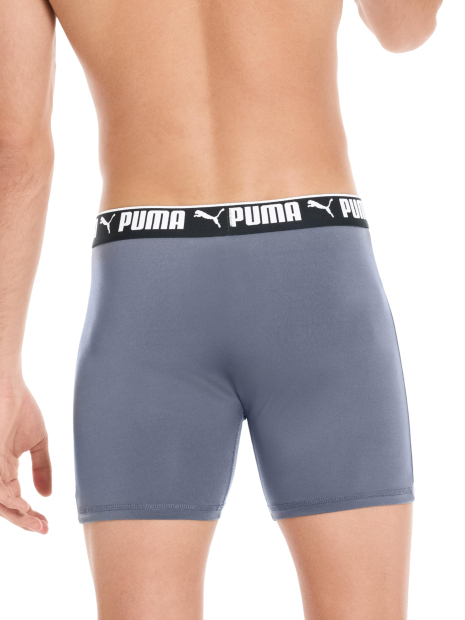 Фирменные мужские трусы боксеры PUMA набор 1159865132 (Черный/Серый M)