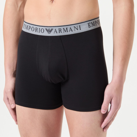 Набір чоловічих трусів Emporio Armani боксери 2шт 1159865390 (Чорний/Білий XL)