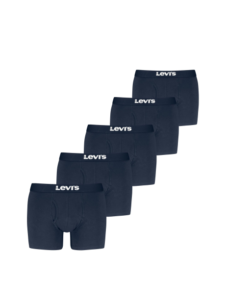 Набір чоловічих трусів боксерів Levi's 5 шт 1161070457 (Синій XL)