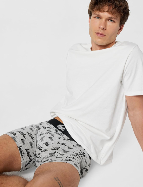Чоловічі труси боксери Lacoste 1161215413 (Сірий XL)