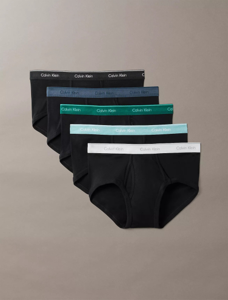 Мужские трусы-брифы Calvin Klein 5 шт 1161218967 (Черный L)