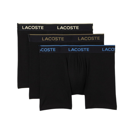 Набор фирменных мужских трусов Lacoste боксеры 3 шт 1161224893 (Черный S)