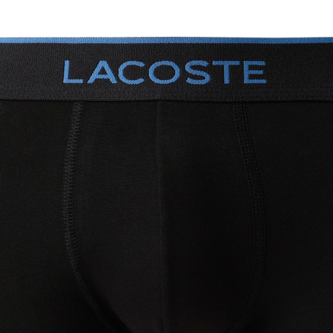 Набір фірмових чоловічих трусів Lacoste боксери 3 шт. 1161224893 (Чорний S)