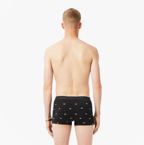 Набір чоловічих трусів Lacoste транки 3 шт. 1161239288 (Чорний XL)