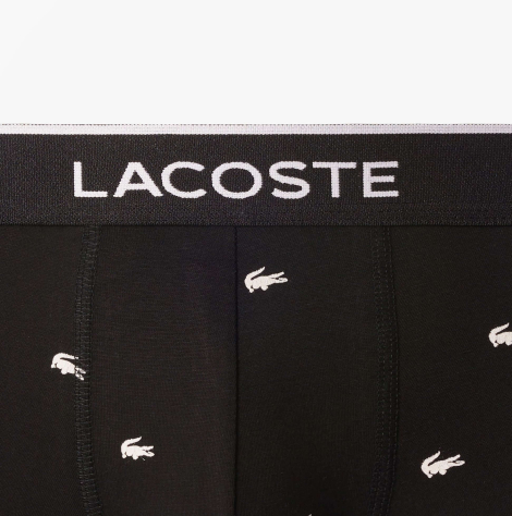 Набір чоловічих трусів Lacoste транки 3 шт. 1161239288 (Чорний XL)