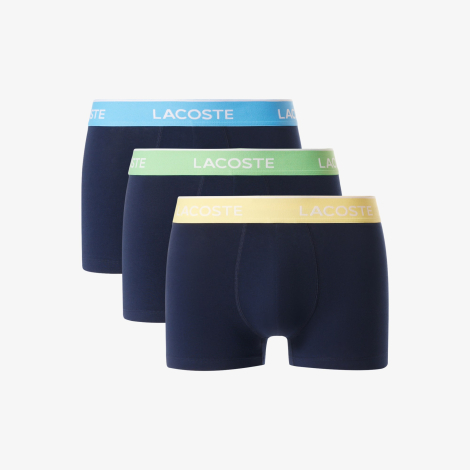 Набор мужских трусов Lacoste транки 3 шт 1161242141 (Синий L)