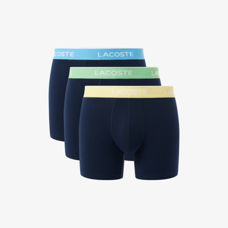 Набор мужских трусов Lacoste боксеры 3 шт 1161252506 (Синий M)