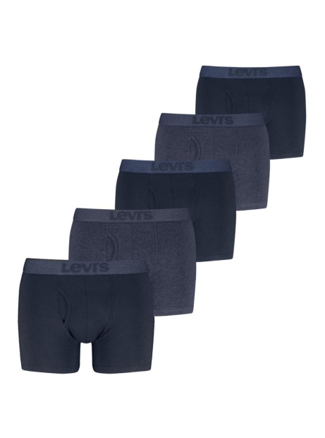 Набір чоловічих трусів боксерів Levi's 5 шт 1161314525 (Синій XL)