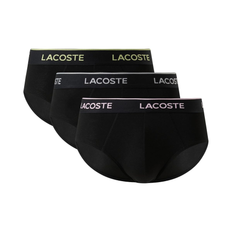 Набор мужских трусов Lacoste брифы 3 шт 1162667168 (Черный M)