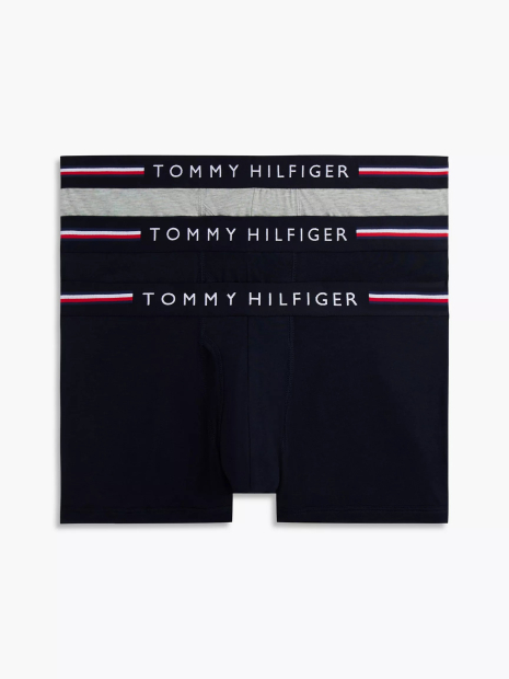Набір чоловічих трусів Tommy Hilfiger транки 3 шт. 1162945292 (Синій/Сірий M)