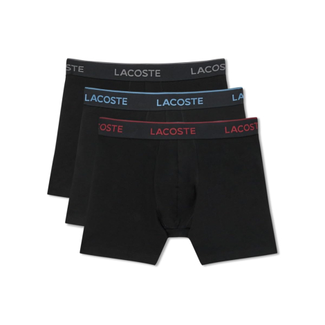 Набор мужских трусов Lacoste боксеры 3 шт 1163184813 (Черный XXL)