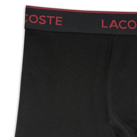 Набор мужских трусов Lacoste боксеры 3 шт 1163184813 (Черный XXL)