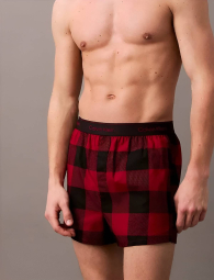 Чоловічі бавовняні труси Calvin Klein боксери 1159841285 (Червоний XL)
