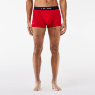 Фирменные мужские трусы транки Lacoste набор 1159843263 (Синий/Красный XXL)